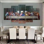 Last Supper Canvas Art on 5 Panel