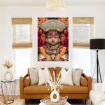 Living God Kumari Canvas Art on 1 Panel