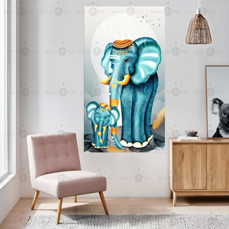 Canvas Art on 1 Panel - Elephant - Image 3