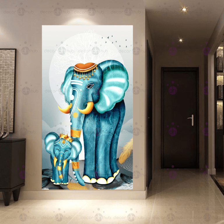 Canvas Art on 1 Panel - Elephant - Image 2